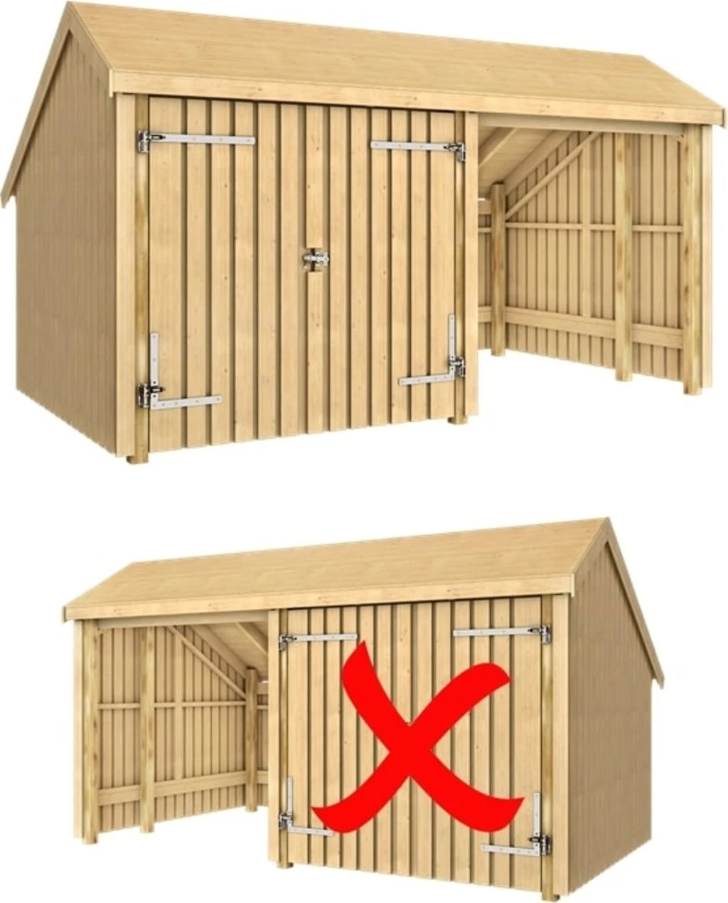 Plus MULTI Gartenhaus Mit Doppeltor – Bild 4