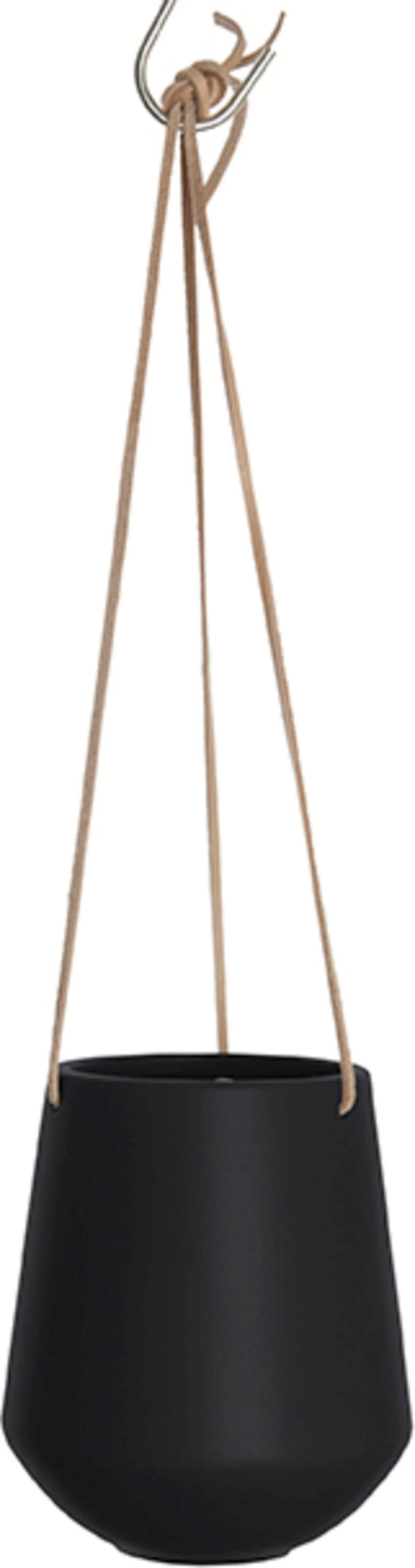 PRESENT TIME Hängetopf "Skittle" Medium, Matt Schwarz – Bild 4