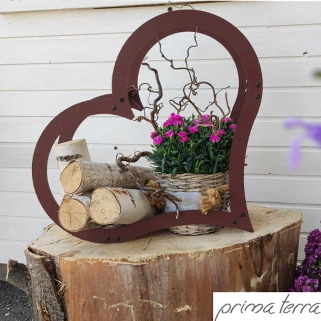 Kaminholzregal Herz - Edelrost – Bild 8