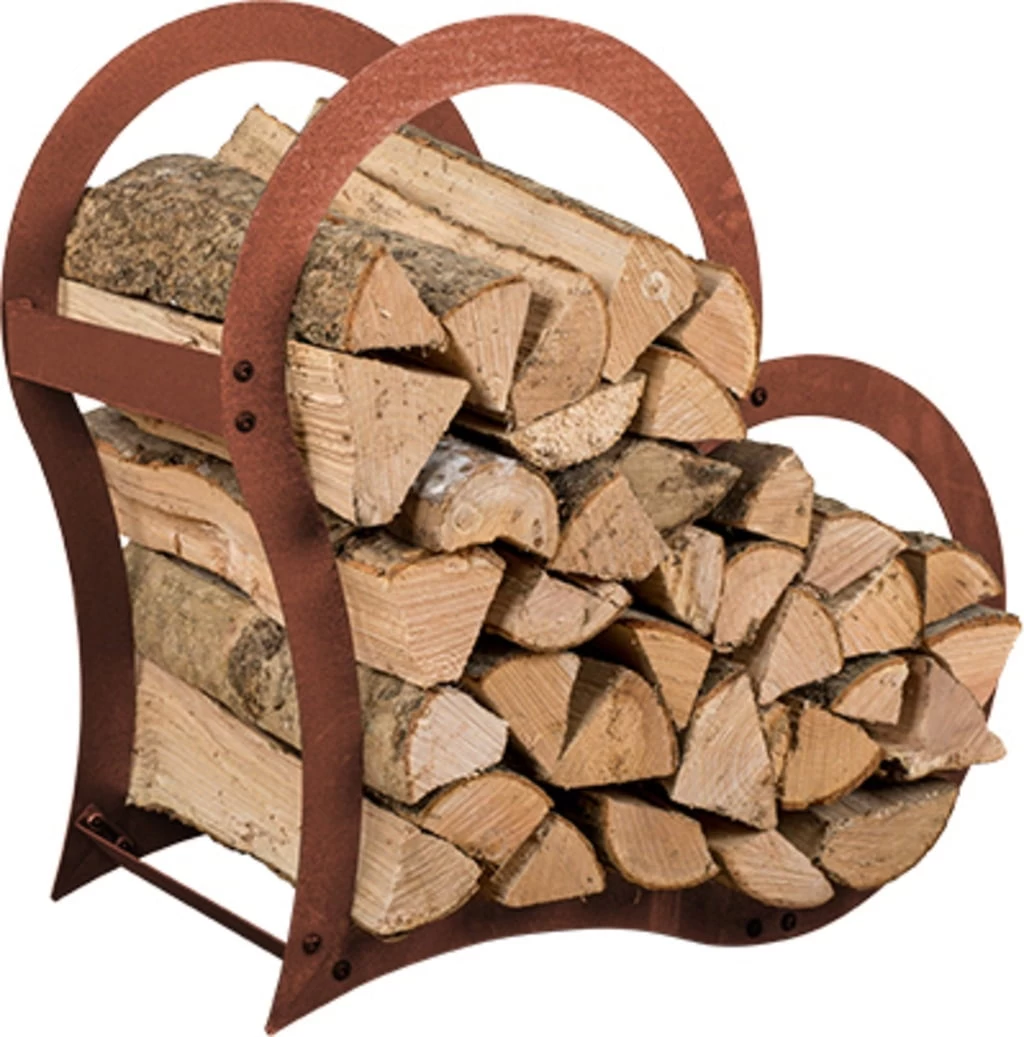 Kaminholzregal Herz - Edelrost – Bild 2
