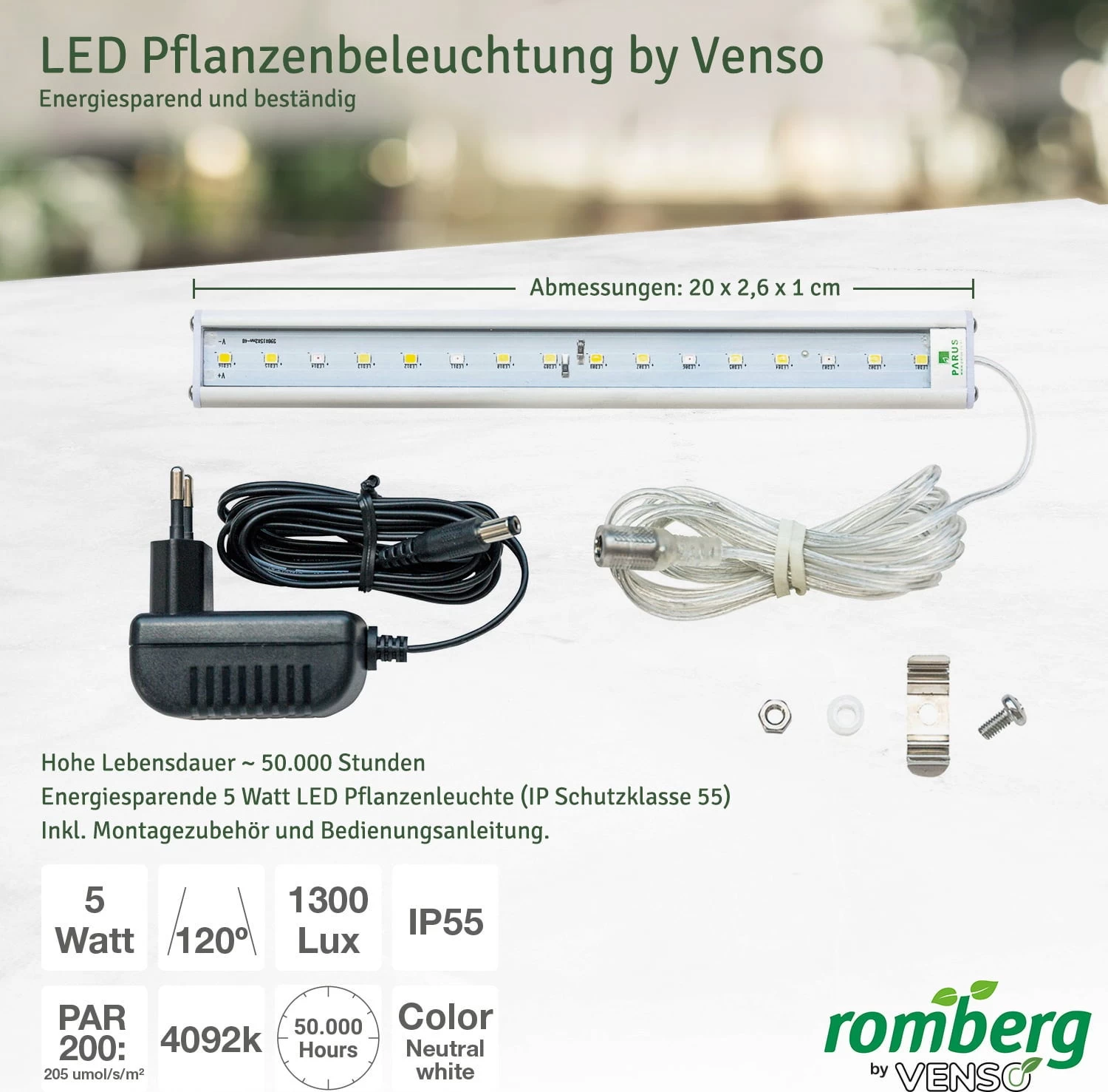 Gewächshaus & Pflanzkasten BoQube M PLUS LED & Heizmatte - Creme/Kupferbraun – Bild 3