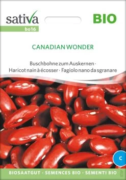 Bio Buschbohne Zum Auskernen "Canadian Wonder"