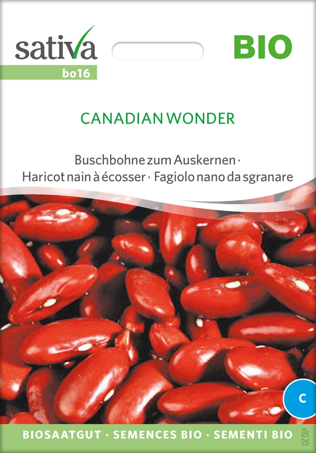 Bio Buschbohne Zum Auskernen "Canadian Wonder"