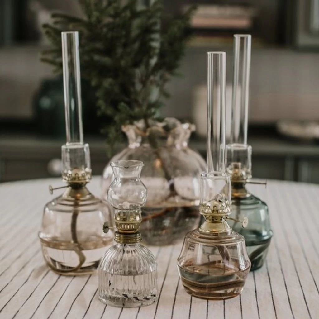 Petroleumlampe "Majken" Medium, Rosa – Bild 3