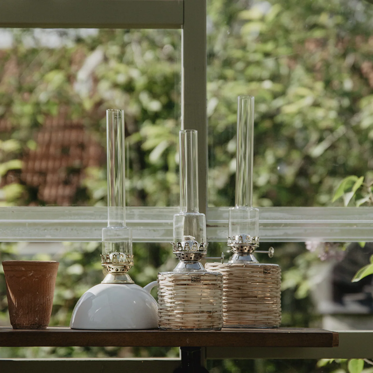 Petroleumlampe "Wood Nickel", Large