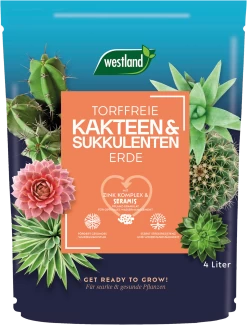Westland Kakteen & Sukkulenten Erde TF, 4 L