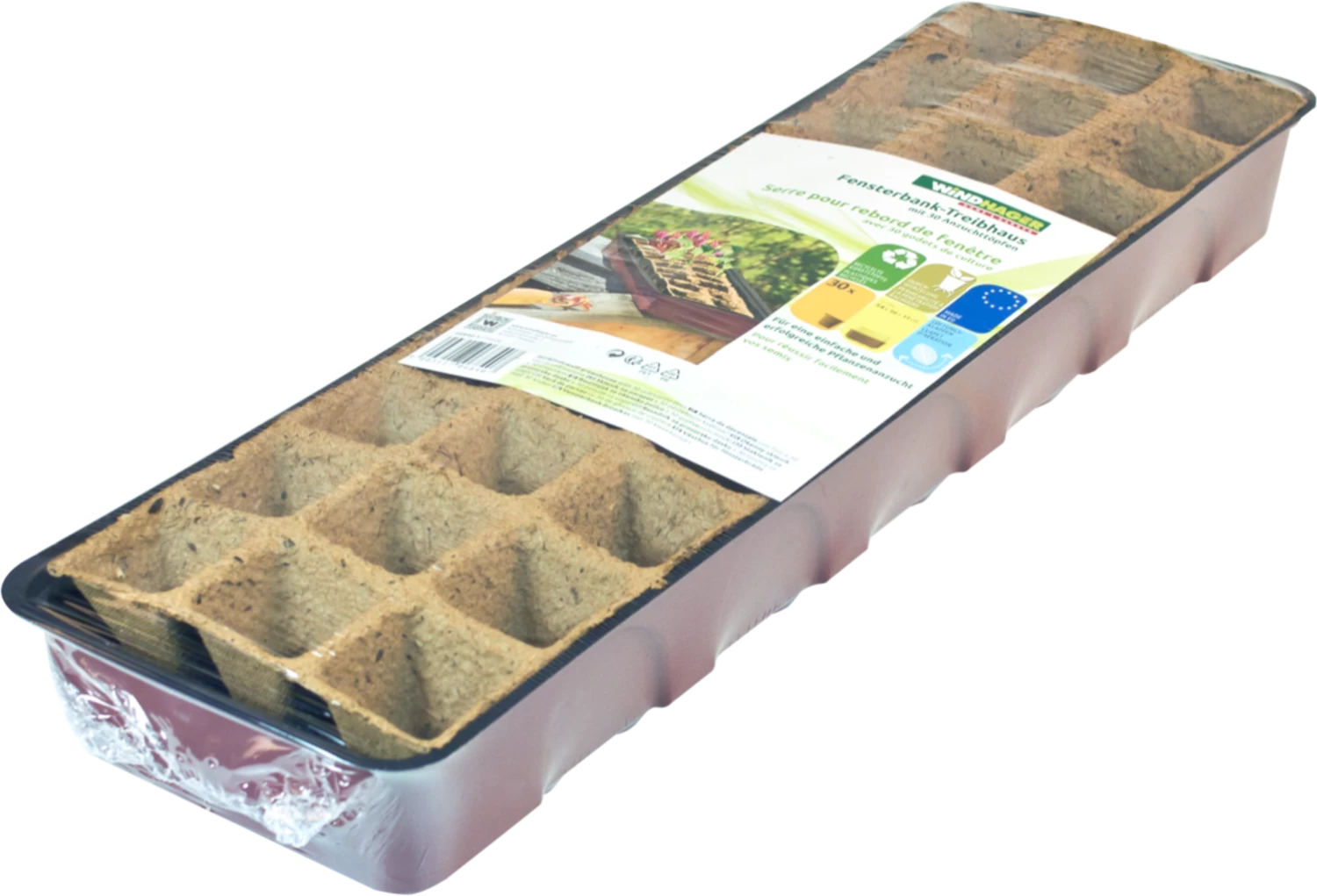 Windhager Fensterbank-Treibhaus Inkl. 30 Töpfe – Bild 2