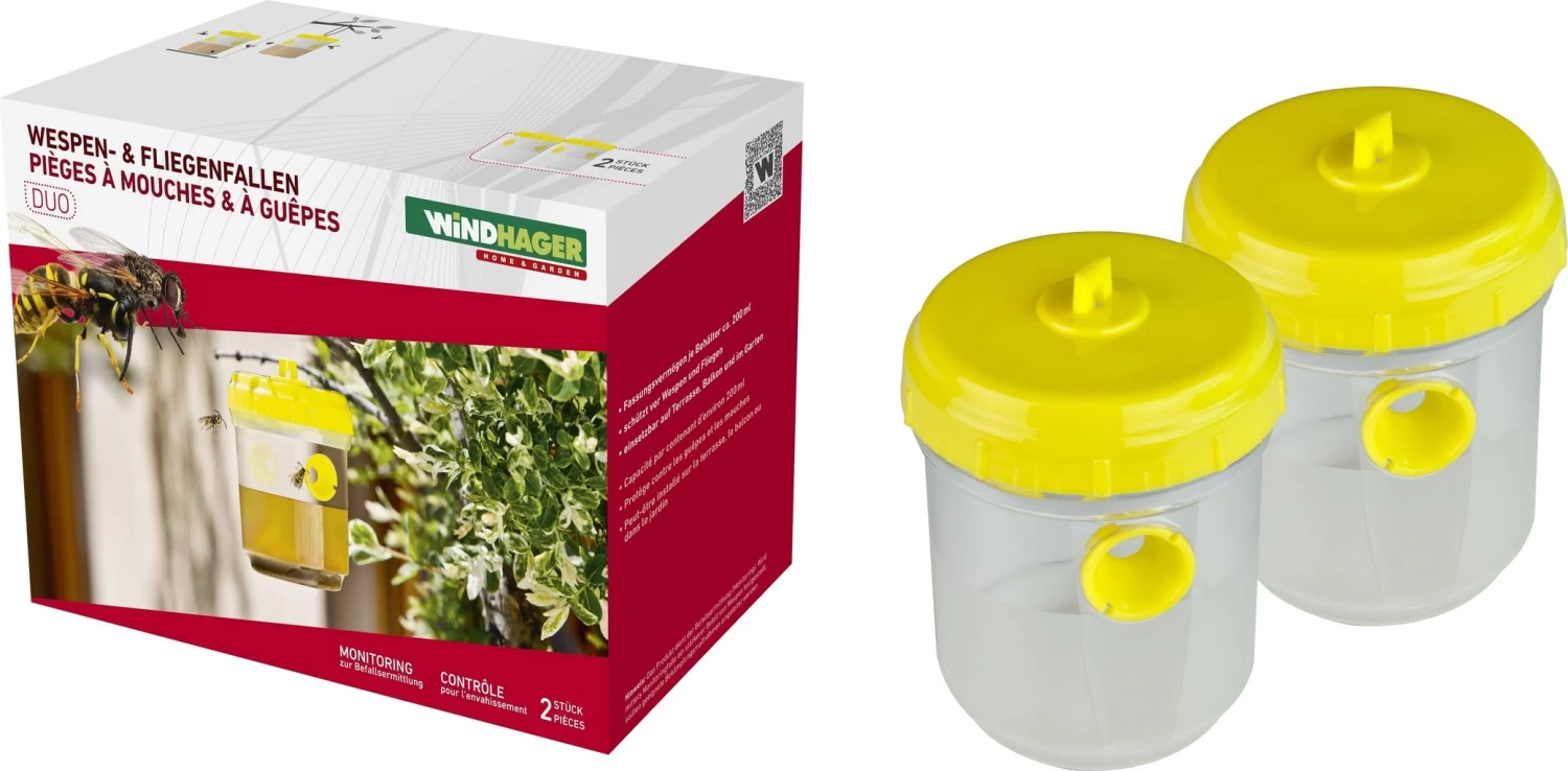 Windhager Wespen- & Fliegenfalle - 2 Stück, 2 Stück – Bild 4